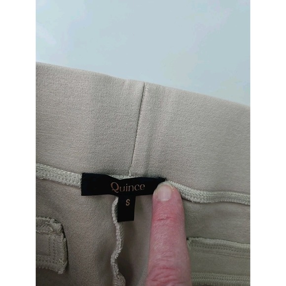 QUINCE Women's Pants Size‎ Small Capri Khaki Beige Stretch Comfort - Picture 7 of 11